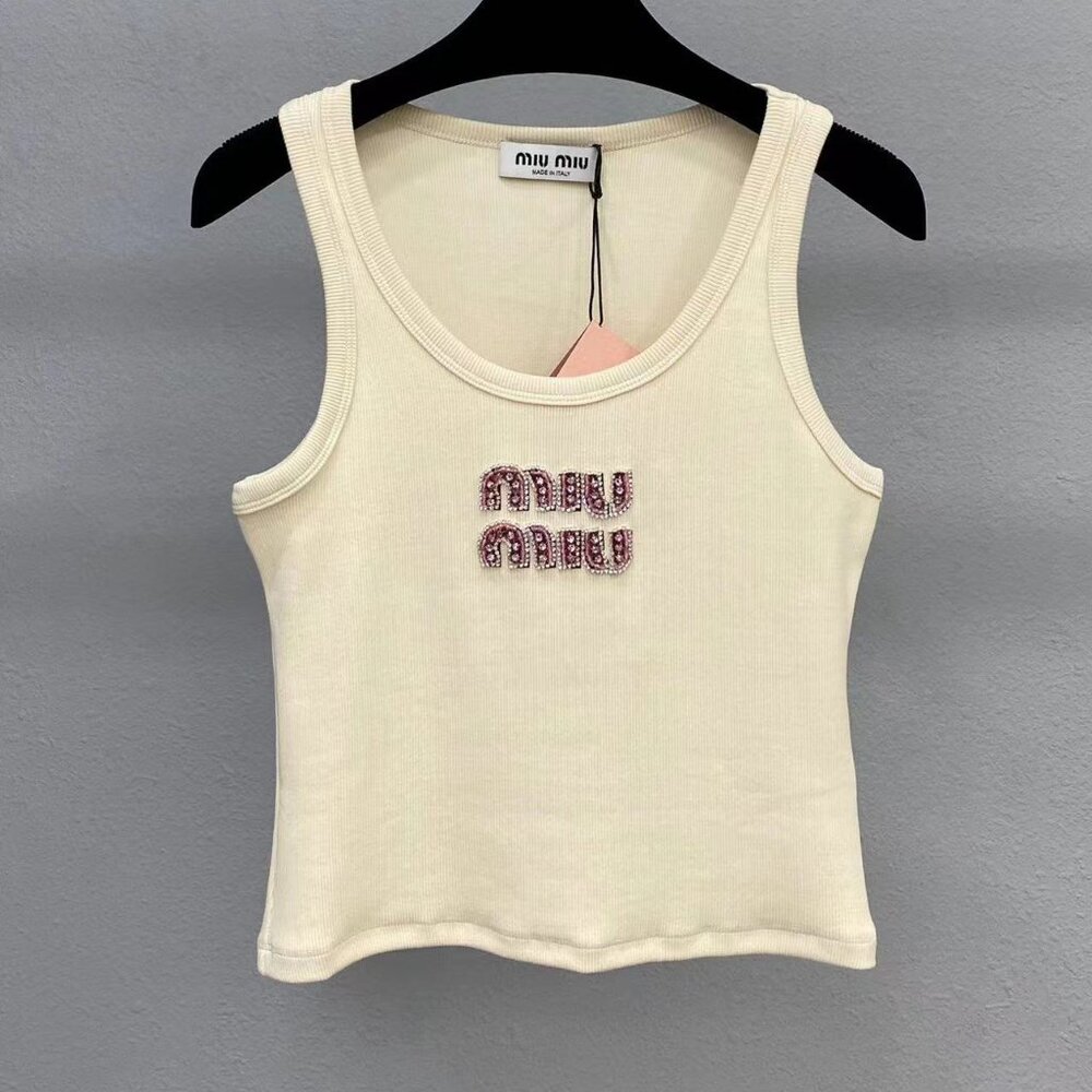 Miu Miu Women's Fashion Casual Sports Short Vest